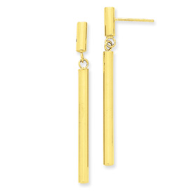 Picture of 14k Fancy Dangle Tube Earrings