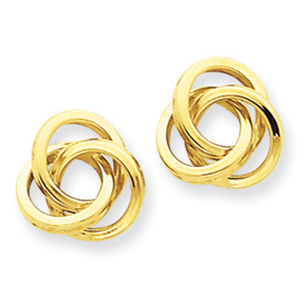 Picture of 14k Polished Love Knot Post Earrings