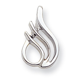 Picture of 14k White Gold Fits up to 2.5mm on Both Fancy/Regular/Reversible Fancy Omeg