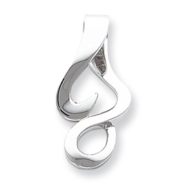 Picture of 14k White Gold Fits up to 10mm Regular & 8mm Fancy/Reversible Fancy Omega S