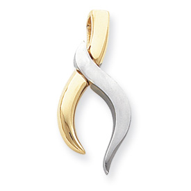 Picture of 14k Two-Tone Fits up to 6mm on Both Fancy/Regular/Reversible Fancy Omega Sl