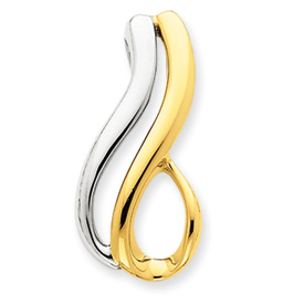 Picture of 14k Two-Tone Fits up to 4mm Regular & 6mm Fancy/Reversible Fancy Omega Slid