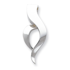 Picture of 14k White Gold Fits up to 8mm on Both Fancy/Regular/Reversible Fancy Omega