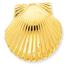 Picture of 14k Fits up to 10mm & 8mm Medium Scallop Shell Slide