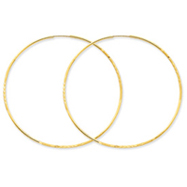 Picture of 14K Gold 1.25x57mm Diamond Cut Endless Hoop Earring