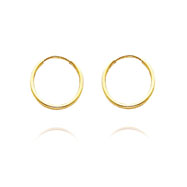 Picture of 14K Yellow Gold 1x10mm Endless Hoops