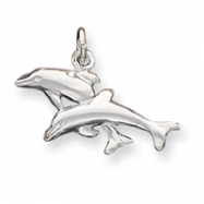 Picture of Sterling Silver Dolphins Charm