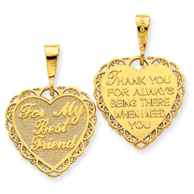 Picture of 14k For My Best Friend Charm