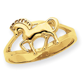 Picture of 14k Polished Horse Ring
