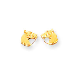 Picture of 14k Polished Horse Head Post Earrings
