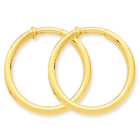 Picture of 14k Non-Pierced Hoop Earrings