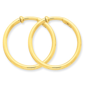 Picture of 14k Non-Pierced Hoops Earrings