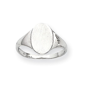 Picture of 14k White Gold Signet Ring
