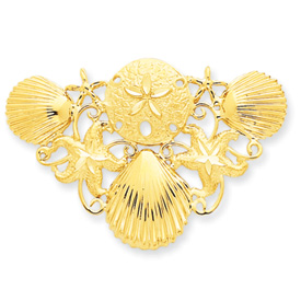 Picture of 14k Fits up to 3mm Omega, 5mm Reversible, Fancy Omega Slide