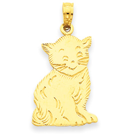 Picture of 14k Polished Cat Charm