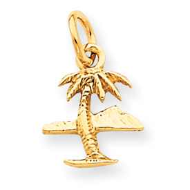 Picture of 14k Island & Palm Tree Charm