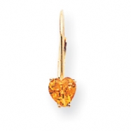 Picture of 14k 5mm Heart Citrine earring