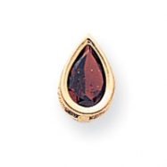Picture of 14k 9x6mm Pear Garnet bezel pendant