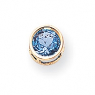Picture of 14k 6mm Blue Topaz bezel pendant