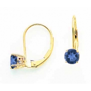 Picture of 14k 5mm Sapphire leverback earring