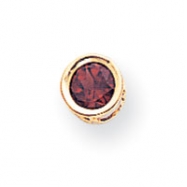 Picture of 14k 5mm Garnet bezel pendant