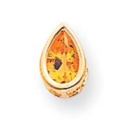 Picture of 14k 8x5mm Pear Citrine bezel pendant