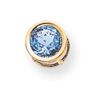 Picture of 14k 7mm Blue Topaz bezel pendant