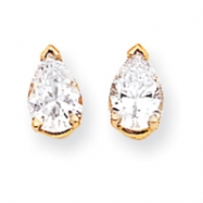 Picture of 14k 7x5mm Pear Cubic Zirconia earring