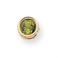 Picture of 14k 6mm Peridot bezel pendant