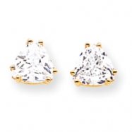 Picture of 14k 7mm Trillion Cubic Zirconia earring