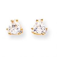 Picture of 14k 5mm Trillion Cubic Zirconia earring