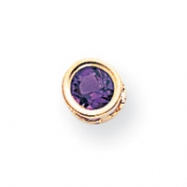 Picture of 14k 5mm Amethyst bezel pendant