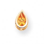 Picture of 14k 6x4mm Pear Citrine bezel pendant