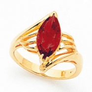 Picture of 14k 12x6mm Marquise Garnet ring