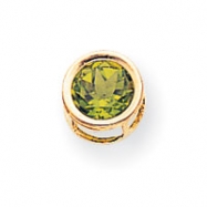 Picture of 14k 7mm Peridot bezel pendant