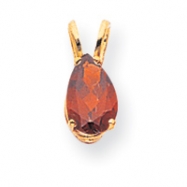 Picture of 14k 9x6mm Pear Garnet pendant