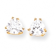 Picture of 14k 6mm Trillion Cubic Zirconia earring