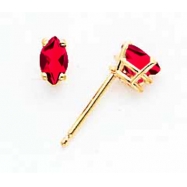 Picture of 14k 5x2.5mm Marquise Ruby earring