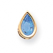 Picture of 14k 9x6mm Pear Blue Topaz bezel pendant