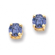 Picture of 14k 4mm Tanzanite earring