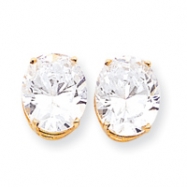 Picture of 14k 12x10mm Oval Cubic Zirconia earring