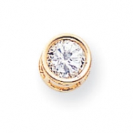 Picture of 14k 6mm Cubic Zirconia Bezel Pendant