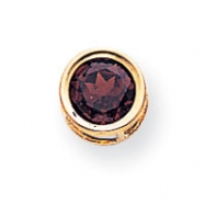 Picture of 14k 7mm Garnet bezel pendant