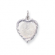Picture of Sterling Silver #1 Grandma Heart Disc Charm