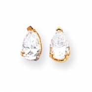 Picture of 14k 6x4mm Pear Cubic Zirconia earring