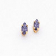 Picture of 14k 5x2.5mm Marquise Tanzanite earring