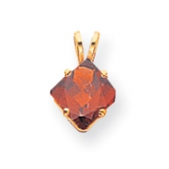 Picture of 14k 7mm Princess Cut Garnet pendant