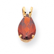 Picture of 14k 10x7mm Pear Garnet pendant