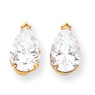 Picture of 14k 10x7mm Pear Cubic Zirconia earring