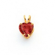 Picture of 14k 7mm Heart Garnet pendant